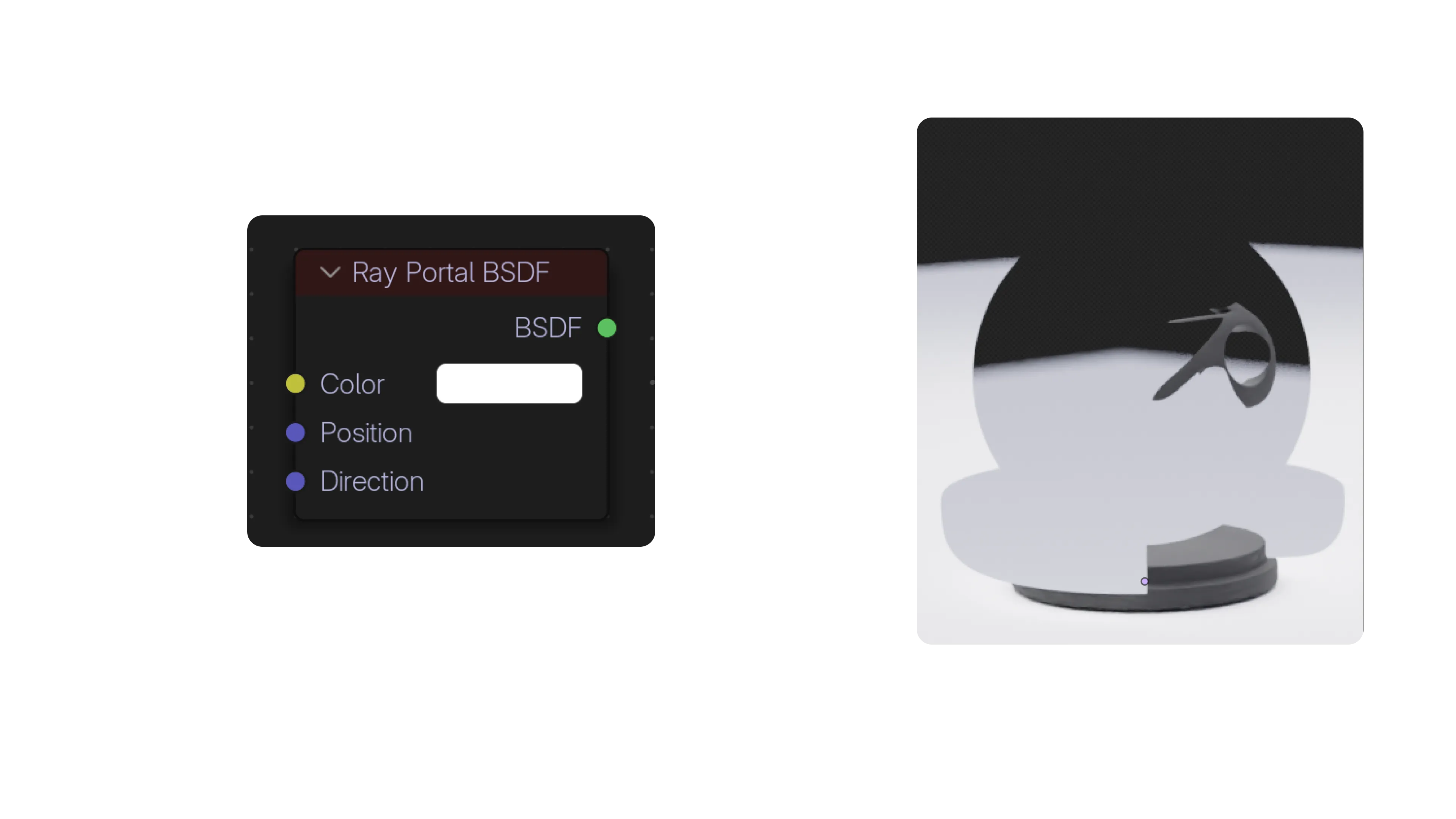Ray Portal BSDF